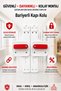 Barrier Door Handle – School Door Handle, Safe Design for Classroom and Nursery Doors, Pack of 5 - 7