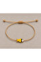 Adjustable Anklet with Yellow Enamel Fish Figure - 3