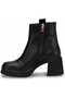 D26Kb-1955 Women's Genuine Leather Thick Heeled Casual Boots - 3