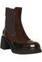D26Kb-1945 Women's Genuine Leather Thick Heeled Casual Boots - 3