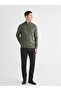 Zippered Stand Collar Men's Knitwear Sweater - 2