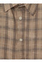 Vizyon New Season Beige Regular Fit Plaid Men's Shirt - 3