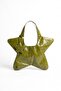 Staria Green Star Charm Tote Shoulder Bag