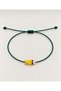 Adjustable Bracelet with Yellow Enamel Fish Figure