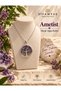Amethyst Natural Stone Tree of Life Necklace - 2