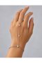 Silver Colored Stone Shahmeran Bracelet with Three Oval Stone Details Elegant Hand Chain - 7