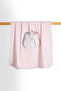 Heart Penguin Embroidered Velvet Blanket - 4