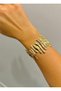 Adjustable Zigzag Model Gold Color Bracelet - 4