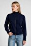 Zippered Knitwear Cardigan 4402 Lki̇0070 Dark Blue - 4