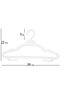 30 Pieces of Large Size Slim Clothes Hangers – Black, Flexible and Durable Clothing Hangers - White - 5