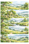5 Pcs Large Landscape Washi Sticker Semi-Transparent Bullet Journal Scrapbook Laptop Agenda - 2