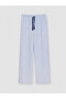 Ozmarka New Season Blue Shirt Collar Striped Women's Pajama Set - 8