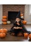 Special Occasion Girls' Witch Costume - Orange Tulle Dress for School Performance - 3