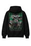 Oversize One Piece Roronoa Zoro Back Printed Hooded Sweatshirt, Unisex Anime Themed Hoodie - 3