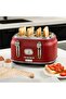 Retro Toaster Ms-120 Sc, 2 Slices, 6 Toast Levels, Analog Indicators - 3