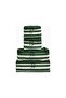 Stripe Packing Cubes 4-Piece Travel Organizer Set - Green - 4