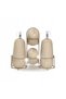 Set de condimente ceramic 5 piese Geometrie Bej - 2