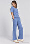 Basic Modal Top and Bottom Set Lnz0007 Indigo Blue - 3