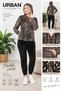 Women's Leopard Patterned Hooded Zippered Tracksuit Set – Comfortable Casual 2-Piece Set