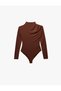 Women's Blouse 7Wak80008Ek Brown - 5