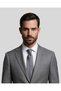 Black Striped Dark Gray Silk Tie – 7.5 cm Wide