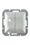 Conector dublu perlat argintiu - E+9000046 - 2