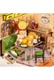 DW021 Kit de construcție casă miniaturală Cafenea Hon Kong Bites - 6