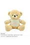 CUSTOMIZED TEDDY BEAR WITH PRINTABLE WHITE T-SHIRT – GIFT OR PROMOTIONAL SET