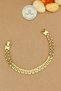Steel Bracelet - Gold Non-Tarnish Non-Fade Cord Model 316L Steel Bracelet 20 cm