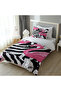 Geometric Flamingo Single Duvet Cover Set - 2