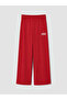 Two Mt Shop Quality Lcw Modest Red 3 Thread Printed Loose & Baggy Women's Sweatpants - 5