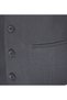 Men's V-Neck Vest Black with Fine Stripes 56107 - 4