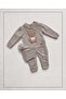 100% Knitwear Baby Boy Bear Jumpsuit - 2