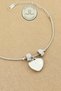 Steel Bracelet - Heart Model Snake Chain with Movable Bead Stone 316L Steel Bracelet 16+5cm - 3