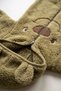 Baby Boy Jumpsuit with Teddy Bear Ears, Hooded Plush Zippered Baby Set - 2