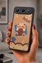 Gm 26 Compatible Printed, Matte Black, Soft Silicone, Protective, Shock-Absorbing Cover, Case