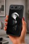 Gm 26 Compatible Printed, Matte Black, Soft Silicone, Protective, Shock-Absorbing Cover, Case
