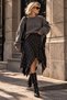 Highland Asymmetrical Frill Cut Plaid Skirt - 4