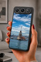 Gm 26 Compatible Printed, Matte Black, Soft Silicone, Protective, Shock-Absorbing Cover, Case