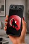 Gm 26 Compatible Printed, Matte Black, Soft Silicone, Protective, Shock-Absorbing Cover, Case