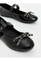 Rmz Gi̇yi̇m Farkiyla Leather Look Girls' Ballerinas - 4