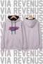 Powerpuff Girls Printed Wide-Fit Hoodie - 3-Yarn Fleece Hooded Sweatshirt with Rope Detail