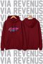 Powerpuff Girls Printed Wide-Fit Hoodie - 3-Yarn Fleece Hooded Sweatshirt with Rope Detail
