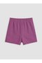 Alita City Lcw Kids Purple Plain Girls' Shorts Skirt with a Difference - 4
