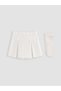 Two Mt Shop Quality Lcw Kids White Gabardine Plain Girls' Shorts Skirt