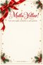 New Year Snowflake Necklace – Gold Color Women's Necklace with Red Stone - 3