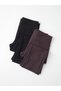 Two Mt Shop Quality Koor Sport Brown Interlock Plain Super Skinny & Extra Narrow Women's Sports Leggings - 3