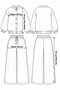 Oversize Premium Cupra Modal Textured Buttoned Double Set - 8