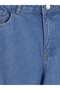 Alita City Blue Denim Straight Wideleg High Waist Wide Leg Women's Jean Pants with a Difference - 6
