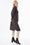 Wide Cuff Lyocell Cotton Tunic Brown - 5